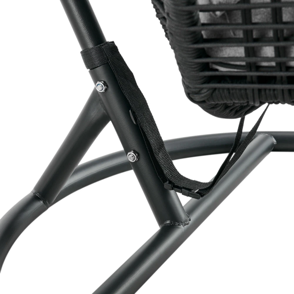 Lydia Geometric Rattan & Rope Mix Indoor Outdoor Hanging Chair 12 Lydia Geometric Rattan & Rope Mix Indoor Outdoor Hanging Chair - Image 10