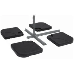 Pack Of 4 Square Sand/Water Fillable Parasol Base Weights 12 Pack Of 4 Square Sand/Water Fillable Parasol Base Weights -FINZ Furniture Shop OD PRACC 14 4P 2