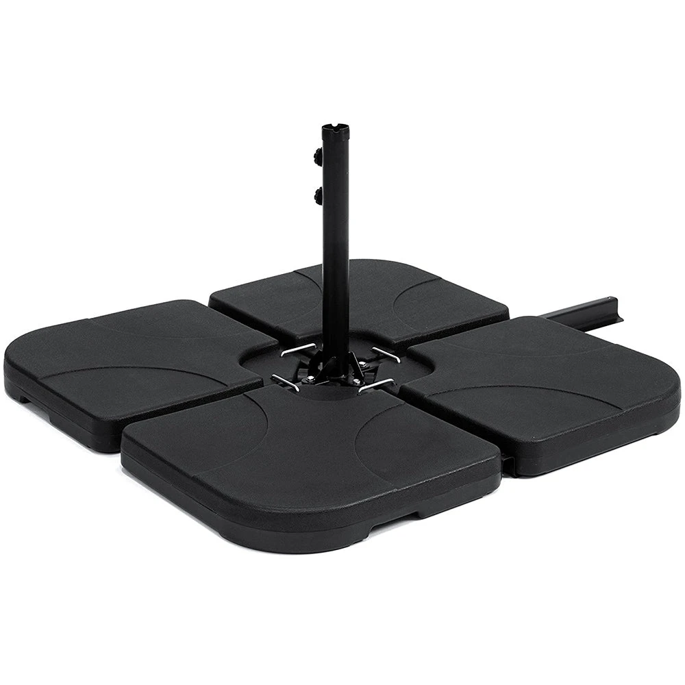 Pack Of 4 Square Sand/Water Fillable Parasol Base Weights 8 Pack Of 4 Square Sand/Water Fillable Parasol Base Weights - Image 6