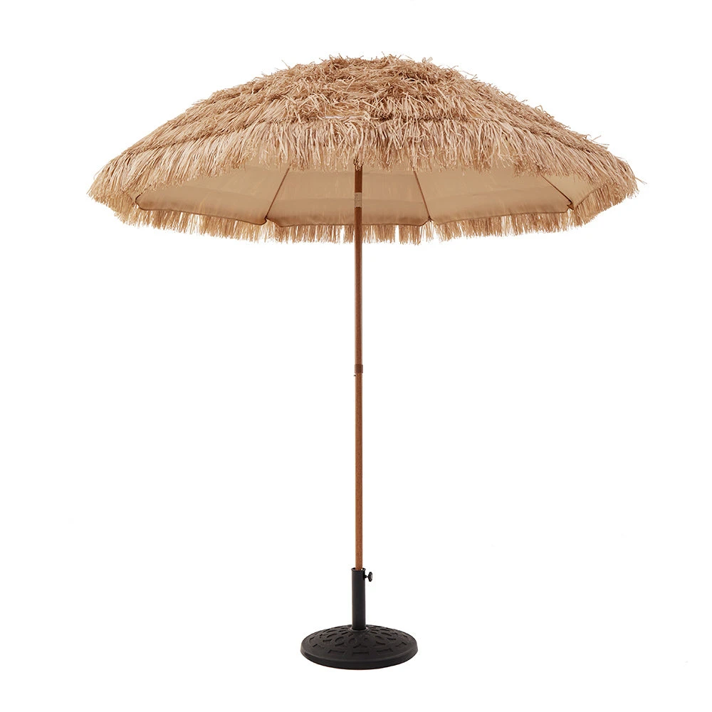 2.2M Thatch Patio Tiki Straw Parasol With Aluminium Tilt 8 2.2M Thatch Patio Tiki Straw Parasol With Aluminium Tilt - Image 6