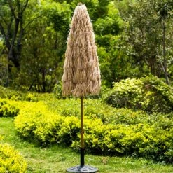 2.2M Thatch Patio Tiki Straw Parasol With Aluminium Tilt 15 2.2M Thatch Patio Tiki Straw Parasol With Aluminium Tilt -FINZ Furniture Shop OD PRSL 30 scene3
