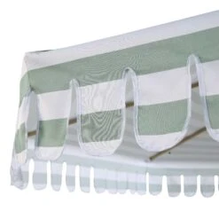 Fabienne Sage Green And White Striped 3M Double Top Crank And Tilt Parasol 25 Fabienne Sage Green And White Striped 3M Double Top Crank And Tilt Parasol -FINZ Furniture Shop OD PRSL 42 GREENSTRIPE detail2