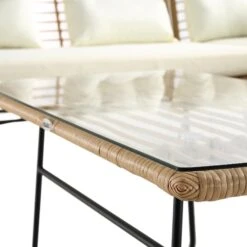 St Loy Natural Rattan Corner Sofa Set With Table -FINZ Furniture Shop OD SF 016 detail4