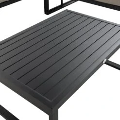 Albany Aluminium Corner Sofa Set With Reclining Back And Coffee Table, Taupe 26 Albany Aluminium Corner Sofa Set With Reclining Back And Coffee Table, Taupe -FINZ Furniture Shop OD SF 1023 TAUPE detail3