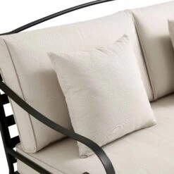 Haymes Indoor And Outdoor Metal Sofa Set With Coffee Table 22 Haymes Indoor And Outdoor Metal Sofa Set With Coffee Table -FINZ Furniture Shop OD SF 1077 BEIGE detail4