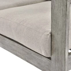 Montrose Aluminium Outdoor Sofa Set With Chaise, Brushed Silver Oak -FINZ Furniture Shop OD SF 2016 WGREY SET detail3