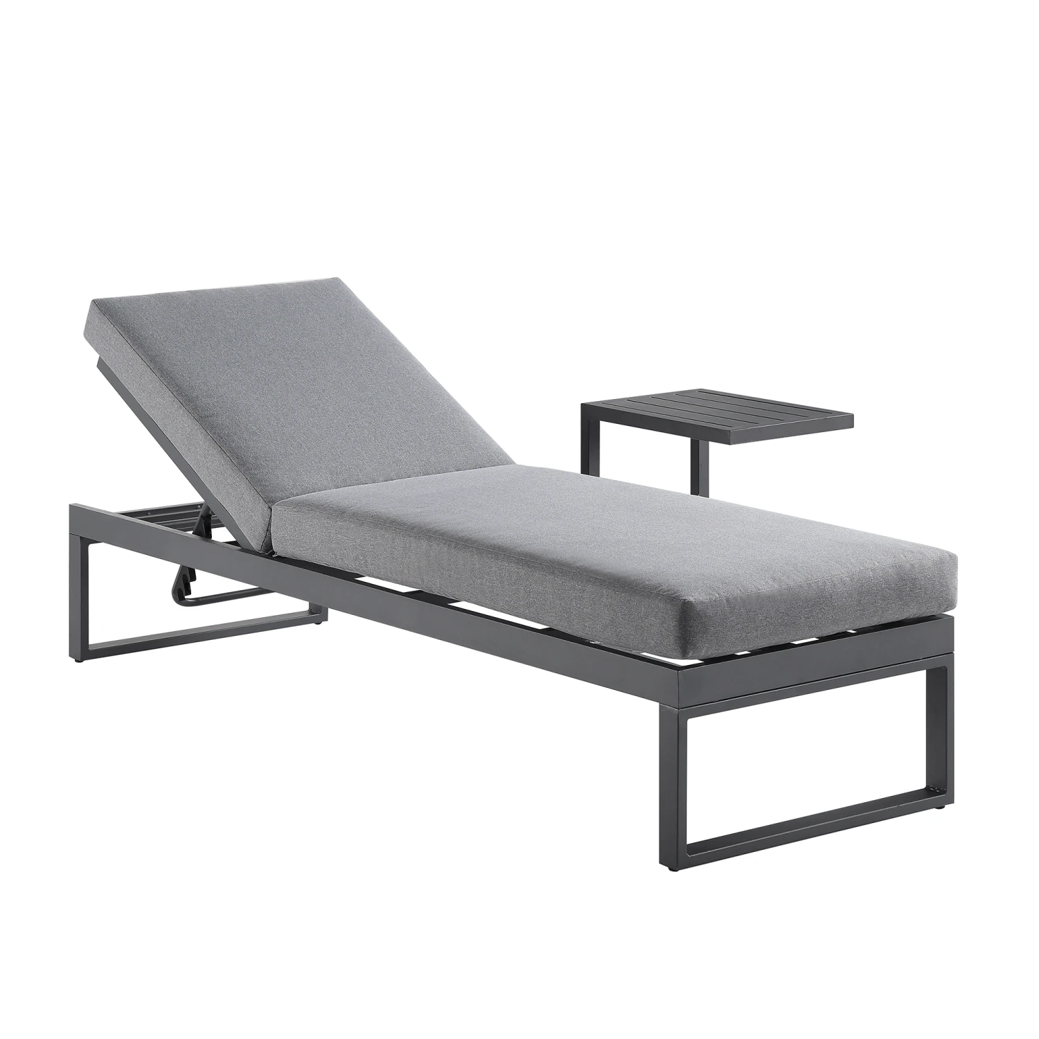 Albany Aluminium Sun Lounger, Grey 4 Albany Aluminium Sun Lounger, Grey - Image 2