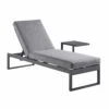 Albany Aluminium Sun Lounger, Grey 2 Albany Aluminium Sun Lounger, Grey -FINZ Furniture Shop OD SLG 155 GREY WB1