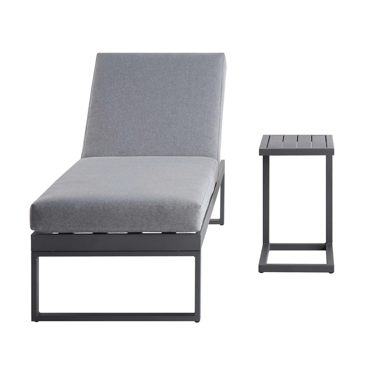 Albany Aluminium Sun Lounger, Grey 6 Albany Aluminium Sun Lounger, Grey - Image 4