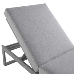 Albany Aluminium Sun Lounger, Grey 16 Albany Aluminium Sun Lounger, Grey -FINZ Furniture Shop OD SLG 155 GREY detail1