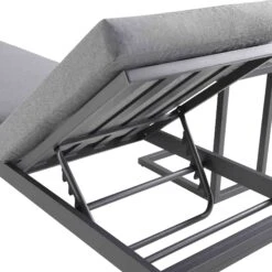 Albany Aluminium Sun Lounger, Grey 17 Albany Aluminium Sun Lounger, Grey -FINZ Furniture Shop OD SLG 155 GREY detail2