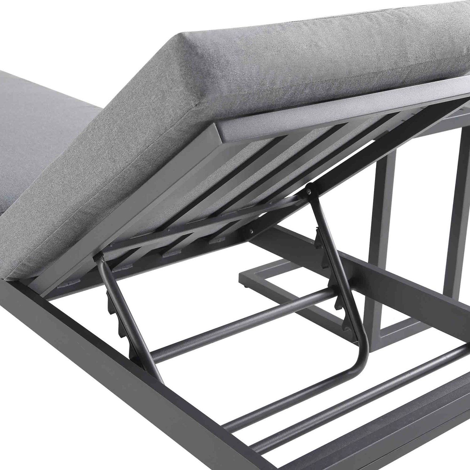Albany Aluminium Sun Lounger, Grey 9 Albany Aluminium Sun Lounger, Grey - Image 7
