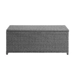 Granchester 120cm Rattan Storage Box, Grey 17 Granchester 120cm Rattan Storage Box, Grey -FINZ Furniture Shop OD TRUNK 8047 DARKGREY WB1