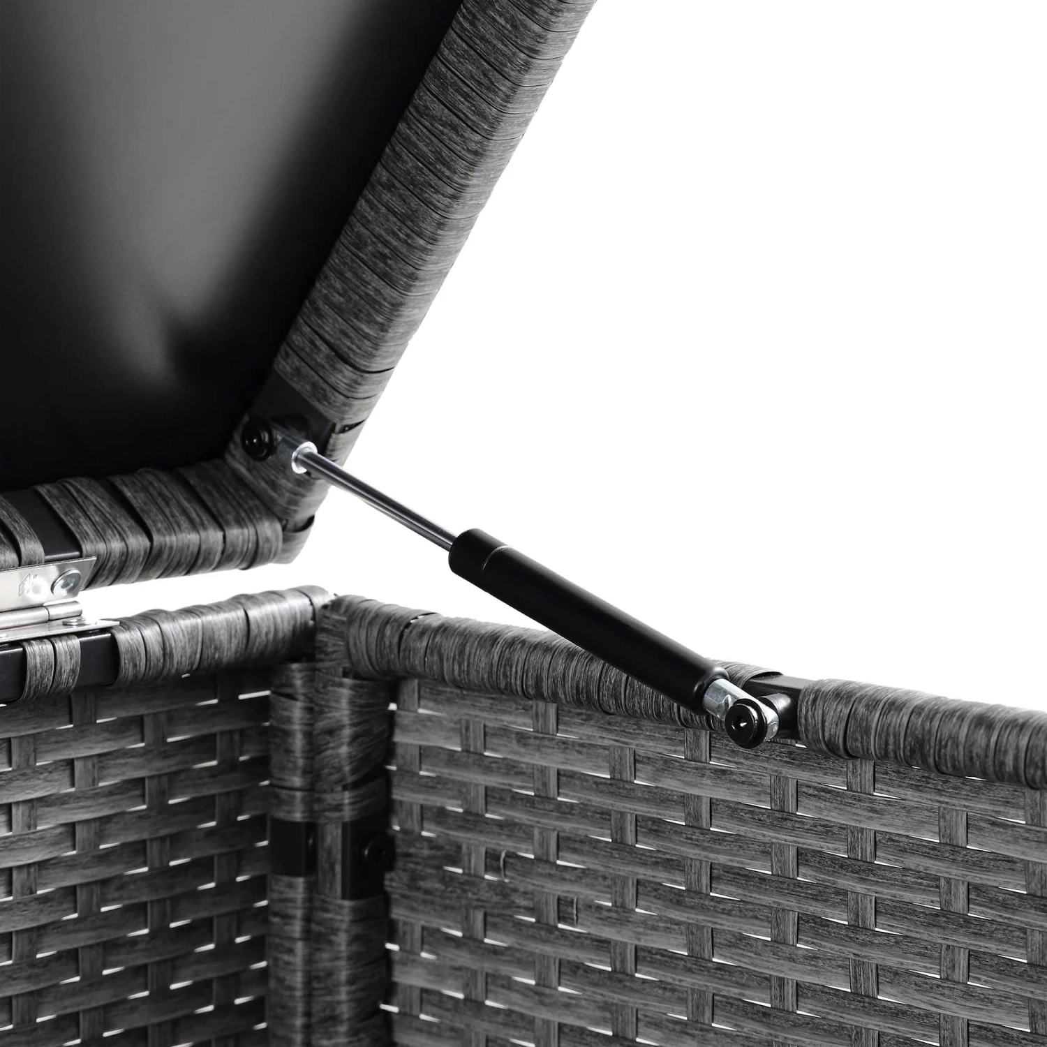 Granchester 120cm Rattan Storage Box, Grey 10 Granchester 120cm Rattan Storage Box, Grey - Image 8