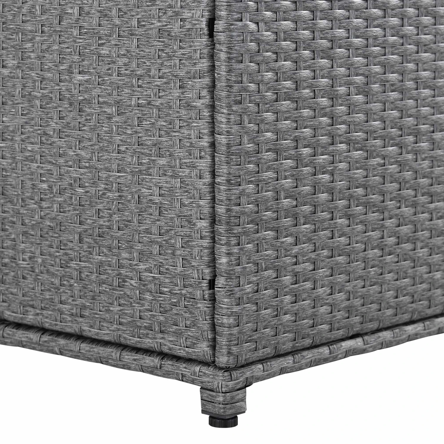 Granchester 120cm Rattan Storage Box, Grey 11 Granchester 120cm Rattan Storage Box, Grey - Image 9
