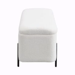 Jed Ecru Boucle 120cm Large Storage Ottoman Bench 19 Jed Ecru Boucle 120cm Large Storage Ottoman Bench -FINZ Furniture Shop OTTO 2245 ECRUBOUCLE WB4
