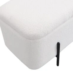 Jed Ecru Boucle 120cm Large Storage Ottoman Bench 21 Jed Ecru Boucle 120cm Large Storage Ottoman Bench -FINZ Furniture Shop OTTO 2245 ECRUBOUCLE detail1