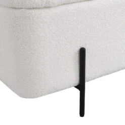 Jed Ecru Boucle 120cm Large Storage Ottoman Bench 23 Jed Ecru Boucle 120cm Large Storage Ottoman Bench -FINZ Furniture Shop OTTO 2245 ECRUBOUCLE detail3