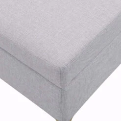Haven Grey Fabric 120cm Large Storage Ottoman Bench -FINZ Furniture Shop OTTO 2510 GREYFAB detail1