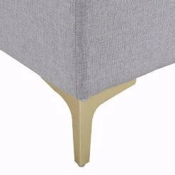 Haven Grey Fabric 120cm Large Storage Ottoman Bench -FINZ Furniture Shop OTTO 2510 GREYFAB detail3