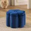 Pollie Navy Velvet Storage Stool 2 Pollie Navy Velvet Storage Stool -FINZ Furniture Shop POUF 291 NAVY VEL main