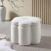 Pollie White Teddy Boucle Storage Stool 2 Pollie White Teddy Boucle Storage Stool -FINZ Furniture Shop POUF 291 WHITE TEDDY main