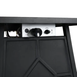 Square Outdoor 32" X 32" 50,000BTUs Real Concrete Gas Firepit Table 17 Square Outdoor 32" X 32" 50,000BTUs Real Concrete Gas Firepit Table -FINZ Furniture Shop PTHR HL 05 GREYBLACK detail3