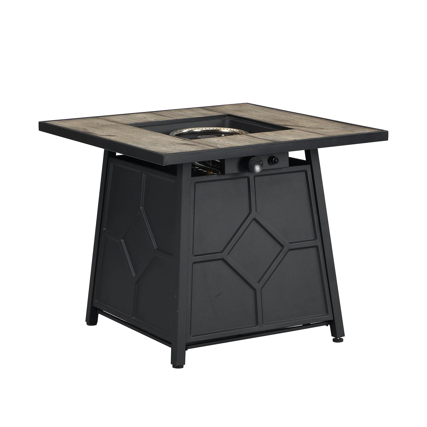 Square Outdoor 30" X 30"40,000BTUs Real Concrete Fire Pit Table 6 Square Outdoor 30" X 30"40,000BTUs Real Concrete Fire Pit Table - Image 4