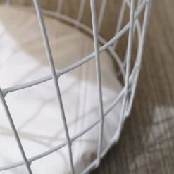 Mau Side Table/Indoor Cat House With Cushion (White) 9 Mau Side Table/Indoor Cat House With Cushion (White) -FINZ Furniture Shop RF 9439 WHITE detail1