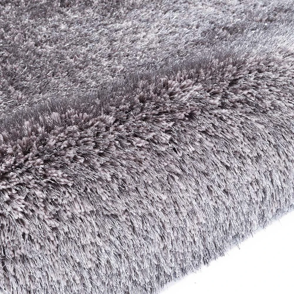 Silver Tufted Shaggy Rug 160 X 230 Cm 4 Silver Tufted Shaggy Rug 160 X 230 Cm - Image 3