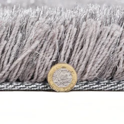 Silver Tufted Shaggy Rug 160 X 230 Cm 12 Silver Tufted Shaggy Rug 160 X 230 Cm -FINZ Furniture Shop RG Y02 SILVER detail3 d81b0ed4 e175 43e2 a9f8 ceef5232e27f