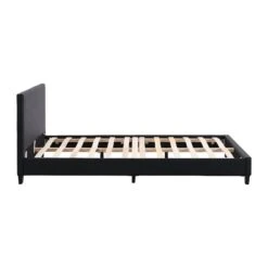 URSA Black PU Leather Bed Frame With LED On Footend 15 URSA Black PU Leather Bed Frame With LED On Footend -FINZ Furniture Shop SF804BLACK 3