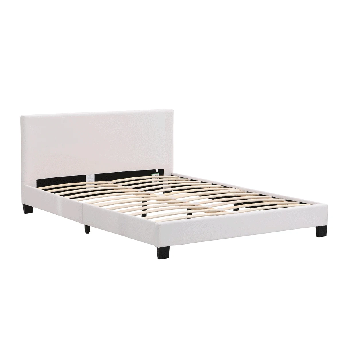 URSA White PU Leather Bed Frame With LED On Footend 6 URSA White PU Leather Bed Frame With LED On Footend - Image 4