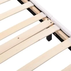 URSA White PU Leather Bed Frame With LED On Footend 18 URSA White PU Leather Bed Frame With LED On Footend -FINZ Furniture Shop SF804WHITE detail2