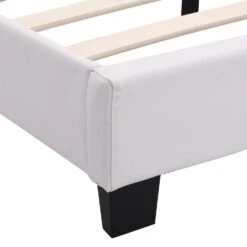 URSA White PU Leather Bed Frame With LED On Footend 19 URSA White PU Leather Bed Frame With LED On Footend -FINZ Furniture Shop SF804WHITE detail3