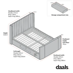 Wilton Grey Fabric Ottoman TV Bed 28 Wilton Grey Fabric Ottoman TV Bed -FINZ Furniture Shop Wilton Bed 1 1