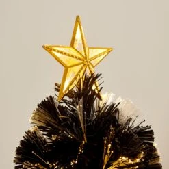 Fibre Optic Artificial Black Pine Christmas Tree With Pre-lit Warm White LED Lights (4ft To 6ft) 11 Fibre Optic Artificial Black Pine Christmas Tree With Pre-lit Warm White LED Lights (4ft To 6ft) -FINZ Furniture Shop XMSTR 01 BLACKLED detail1