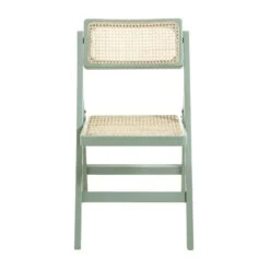 Frances Set Of 2 Folding Cane Rattan Chairs, Mint 21 Frances Set Of 2 Folding Cane Rattan Chairs, Mint -FINZ Furniture Shop XN 2054 SAGE 2P WB2