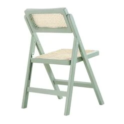 Frances Set Of 2 Folding Cane Rattan Chairs, Mint 26 Frances Set Of 2 Folding Cane Rattan Chairs, Mint -FINZ Furniture Shop XN 2054 SAGE 2P WB7