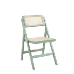 Frances Set Of 2 Folding Cane Rattan Chairs, Mint 19 Frances Set Of 2 Folding Cane Rattan Chairs, Mint -FINZ Furniture Shop XN 2054 SAGE GIF compressed