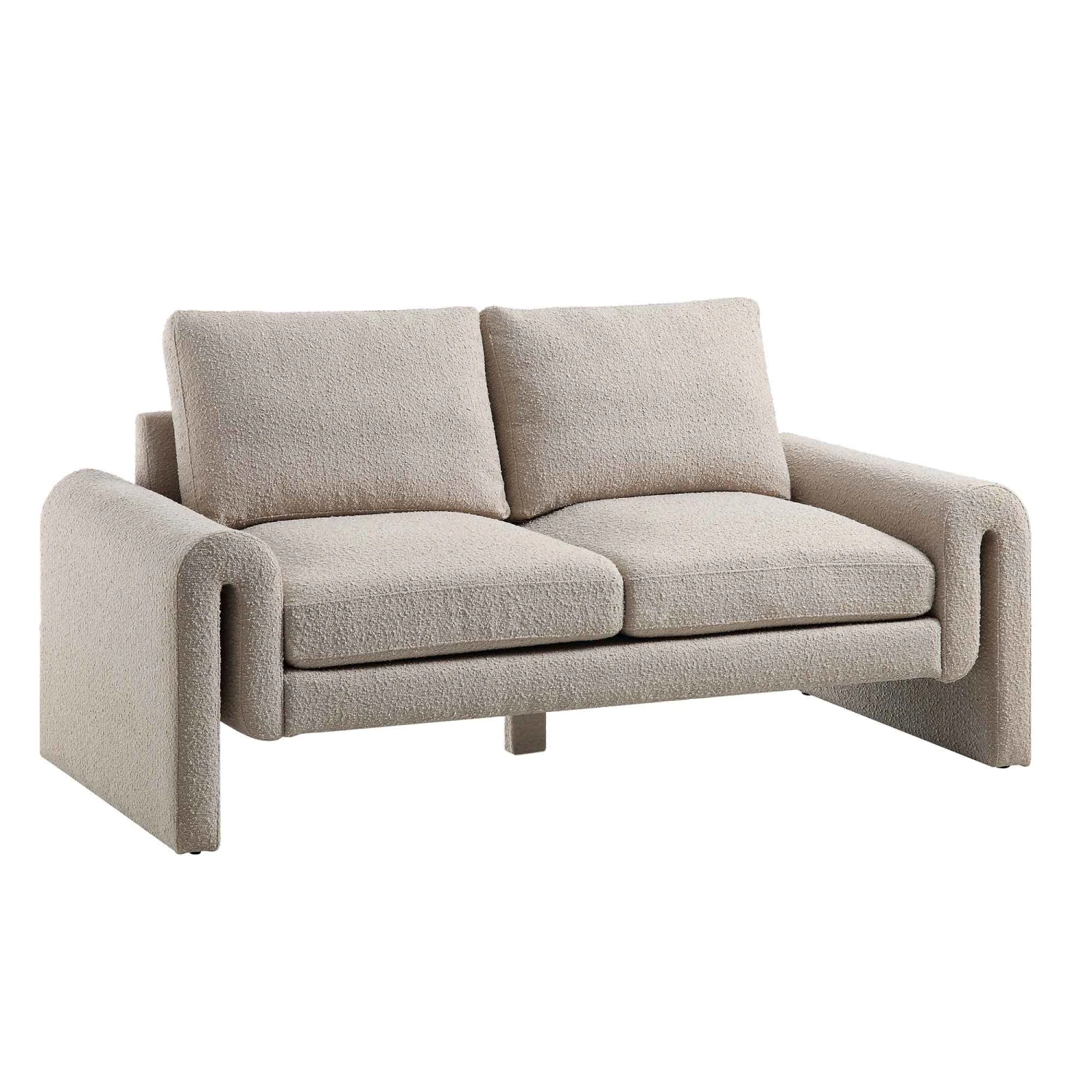 Hampstead Taupe Boucle Curved 2-Seater Sofa 7 Hampstead Taupe Boucle Curved 2-Seater Sofa - Image 5