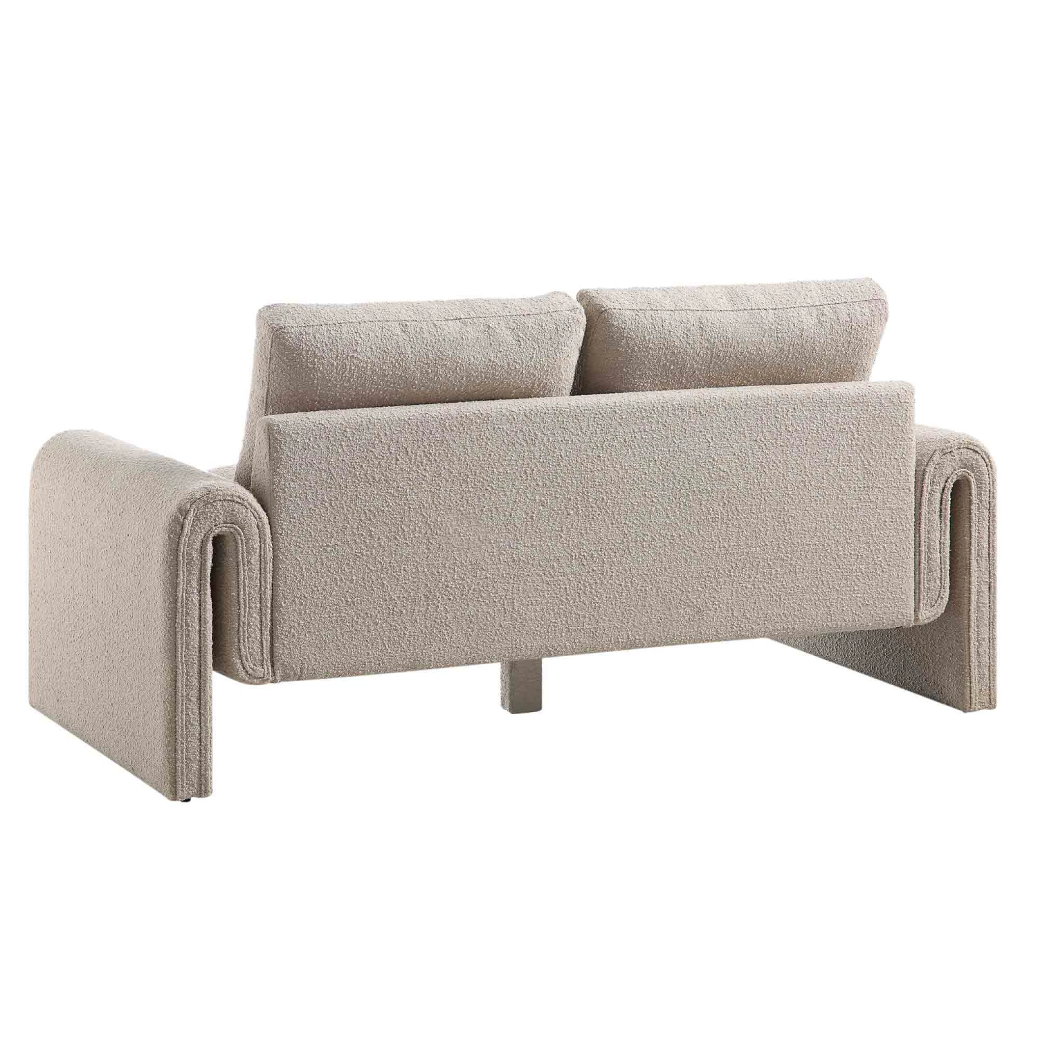 Hampstead Taupe Boucle Curved 2-Seater Sofa 10 Hampstead Taupe Boucle Curved 2-Seater Sofa - Image 8