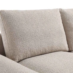 Hampstead Taupe Boucle Curved 2-Seater Sofa 21 Hampstead Taupe Boucle Curved 2-Seater Sofa -FINZ Furniture Shop XRSF 2161 TAUPE BOUCLE 2ST detail1