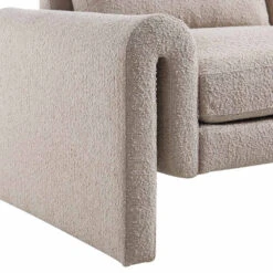 Hampstead Taupe Boucle Curved 2-Seater Sofa 23 Hampstead Taupe Boucle Curved 2-Seater Sofa -FINZ Furniture Shop XRSF 2161 TAUPE BOUCLE 2ST detail3