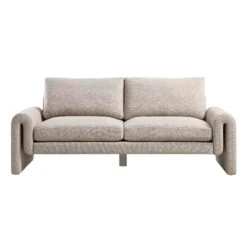 Hampstead Taupe Boucle Curved 3-Seater Sofa 15 Hampstead Taupe Boucle Curved 3-Seater Sofa -FINZ Furniture Shop XRSF 2161 TAUPE BOUCLE 3ST WB1