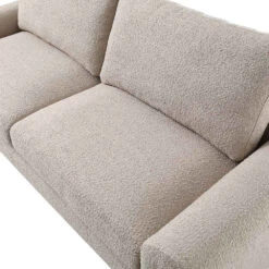 Hampstead Taupe Boucle Curved 3-Seater Sofa 22 Hampstead Taupe Boucle Curved 3-Seater Sofa -FINZ Furniture Shop XRSF 2161 TAUPE BOUCLE 3ST detail2