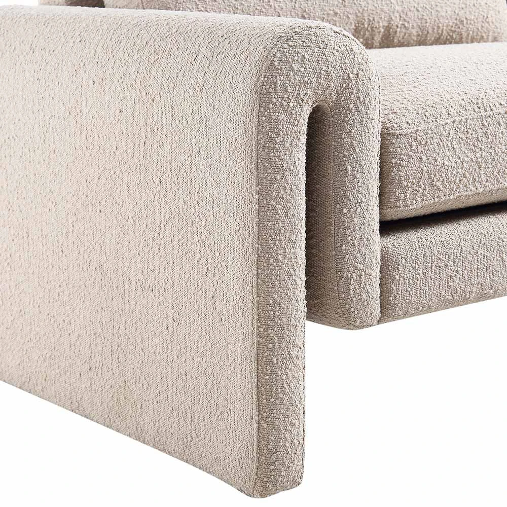Hampstead Taupe Boucle Curved 3-Seater Sofa 13 Hampstead Taupe Boucle Curved 3-Seater Sofa - Image 11