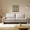 Hampstead Taupe Boucle Curved 3-Seater Sofa -FINZ Furniture Shop XRSF 2161 TAUPE BOUCLE 3ST scene1