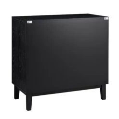 Bianca Chip Carved 3 Drawer Chest, Antique Bronze & Black -FINZ Furniture Shop XXCOD 008 GOLD BLACK WB6