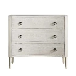 Thalia Concave Chest Of Drawers, Washed White 23 Thalia Concave Chest Of Drawers, Washed White -FINZ Furniture Shop XXCOD 023 WHITEWASH WB1